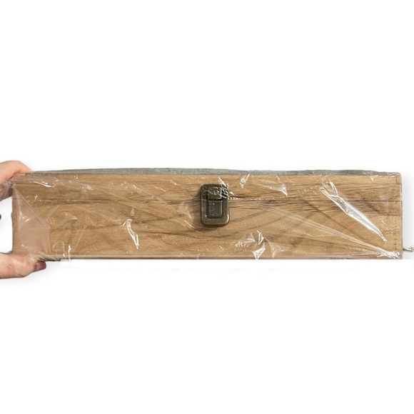 REVO Eyewear Case Sunglasses Eye Glasses Organizer Six Pair Wood & Glass Box NWT - Picture 3 of 6